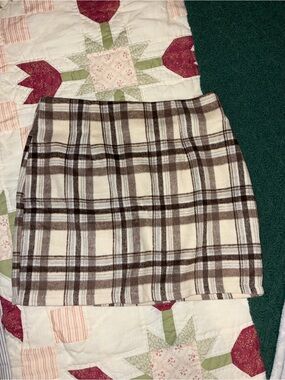 Windsor gingham print skirt